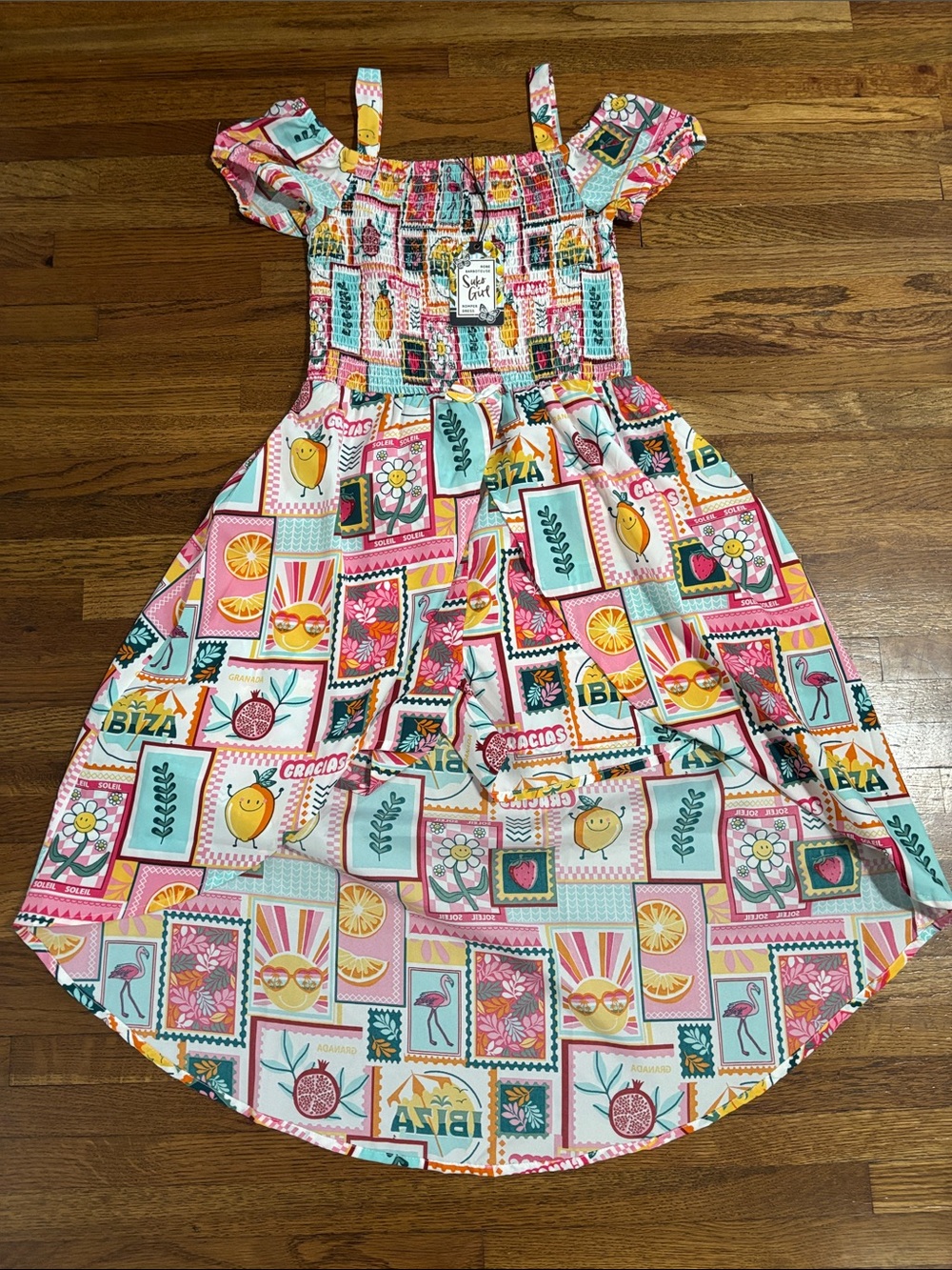 NWT Suko Girl Romper Dress Ibiza floral print